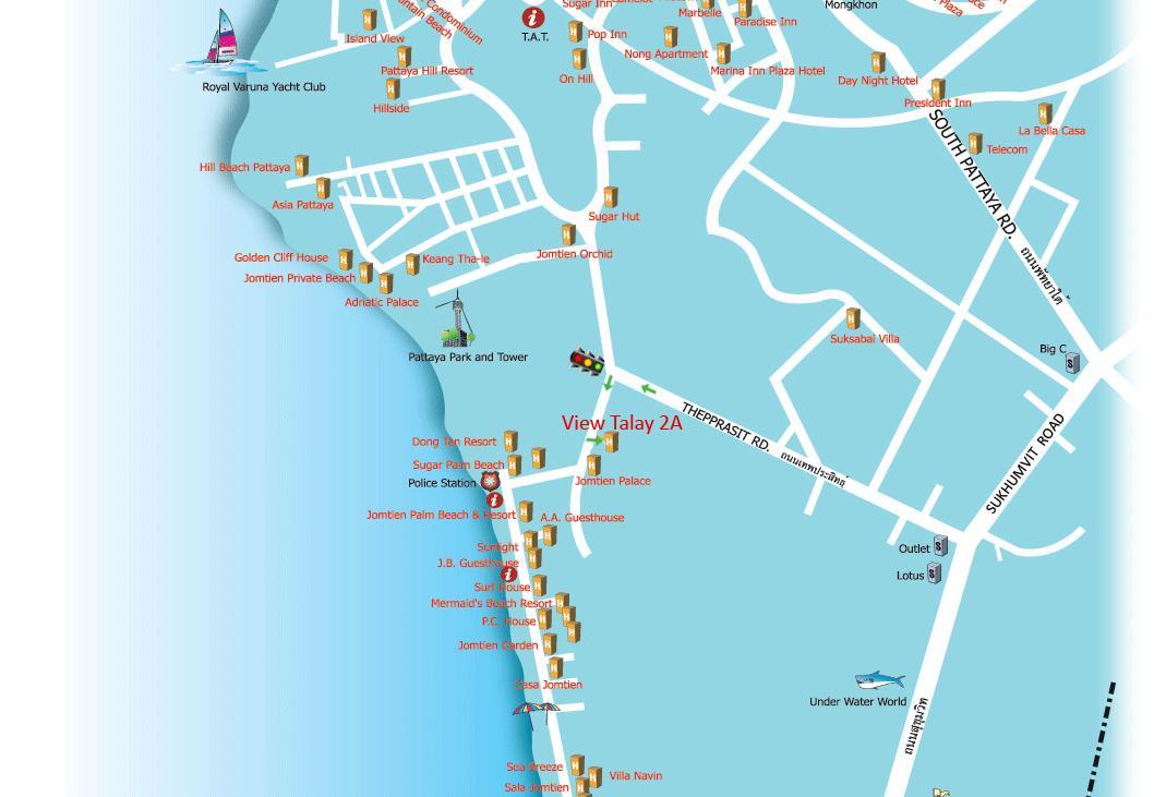 View Talay 2 Suite Apartments Jomtien Exterior foto